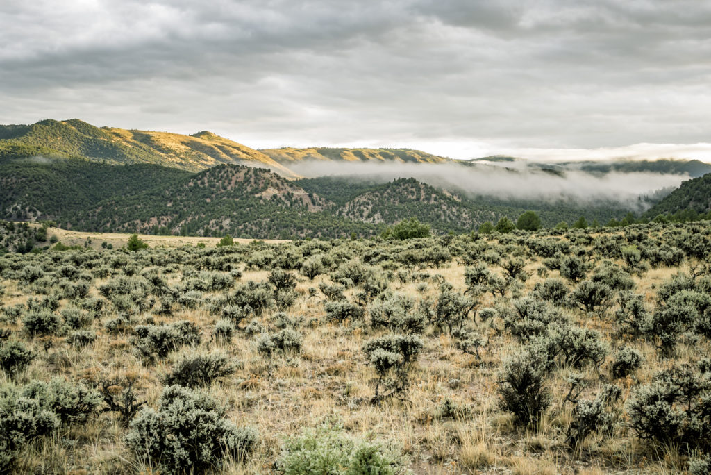 Sunrise over the Mesa in the Rocky Mountains