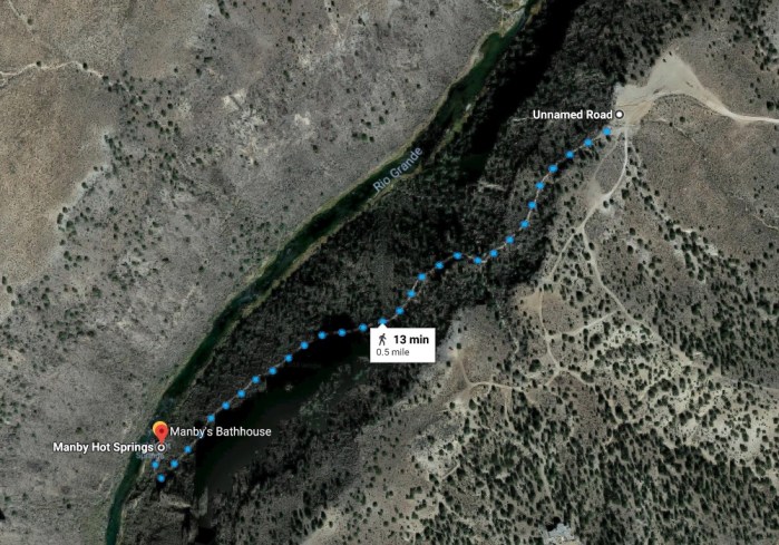 Manby Hot Springs Map