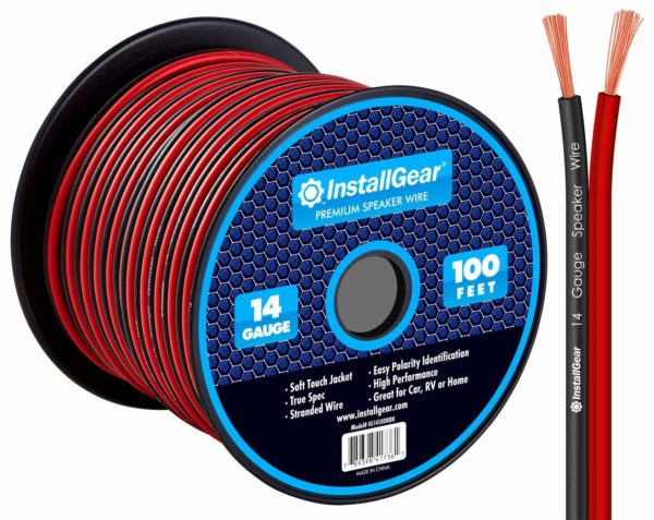 InstallGear 14 Gauge AWG 100ft Speaker Wire