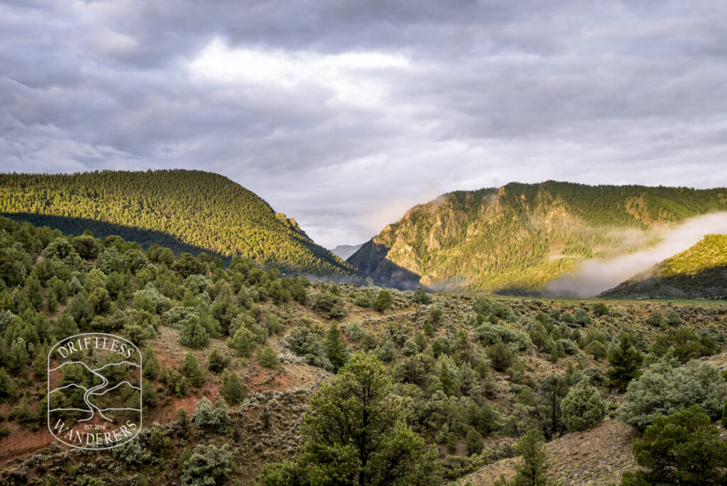 Sunrise over the Mesa in the Rocky Mountains