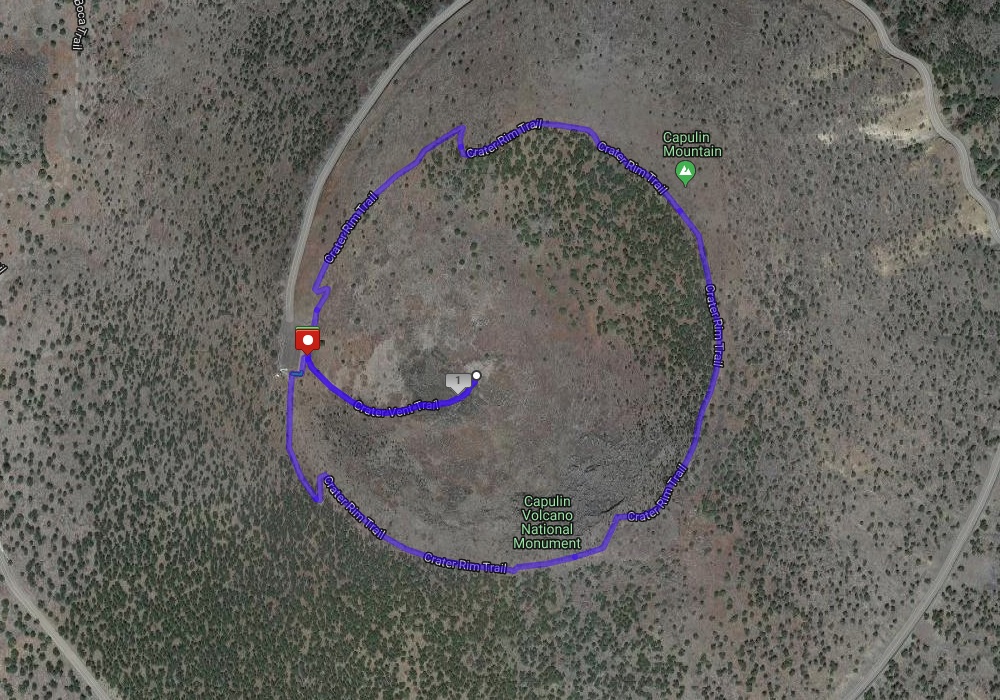 Capulin Volcano Map